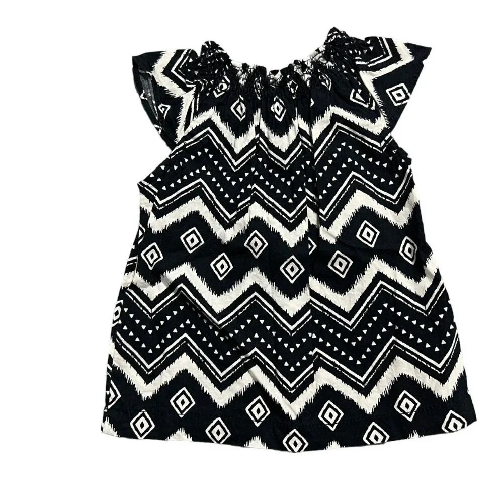 Carter's 12m Black & White Tunic Top